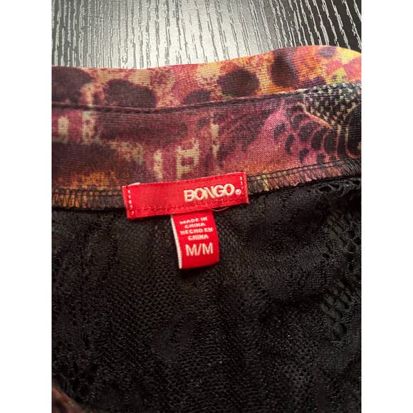 Vintage Y2K Trashy 2000's Mobwife Sheer Leopard Print Blouse - Picture 6 of 8